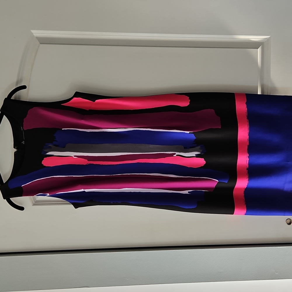 Chetta B Scuba, Lined, Midi Dress
